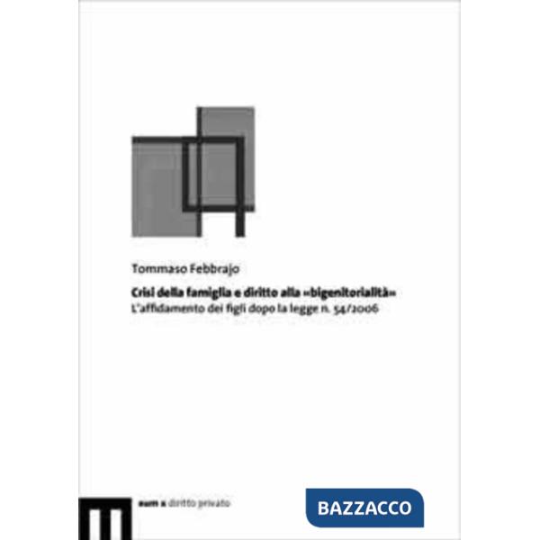 Crisi della famiglia e diritto alla «bigenitorialità». L'affidamento dei figli d