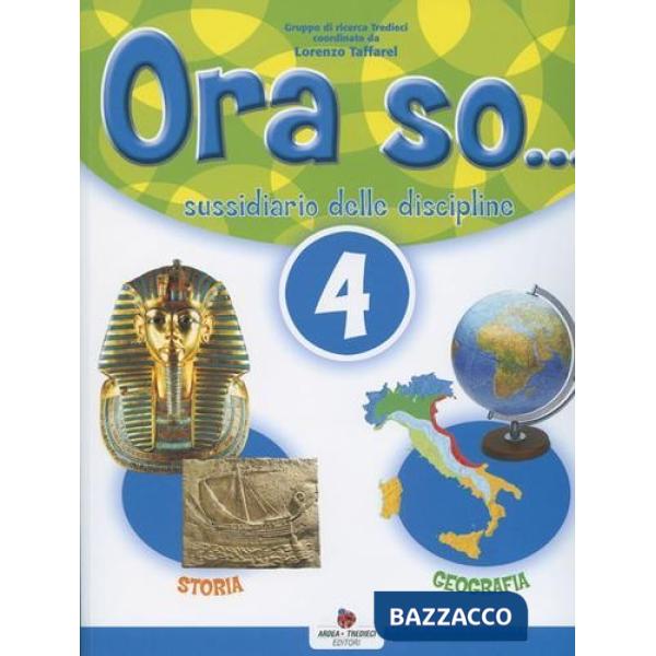ORA SO. SUSSIDIARIO DELLE DISCIPLINE. AREA ANTROPOLOGICA. PER LA 4 CL