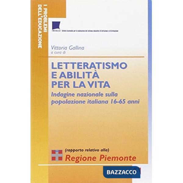 Letteratismo e abilità. Piemonte