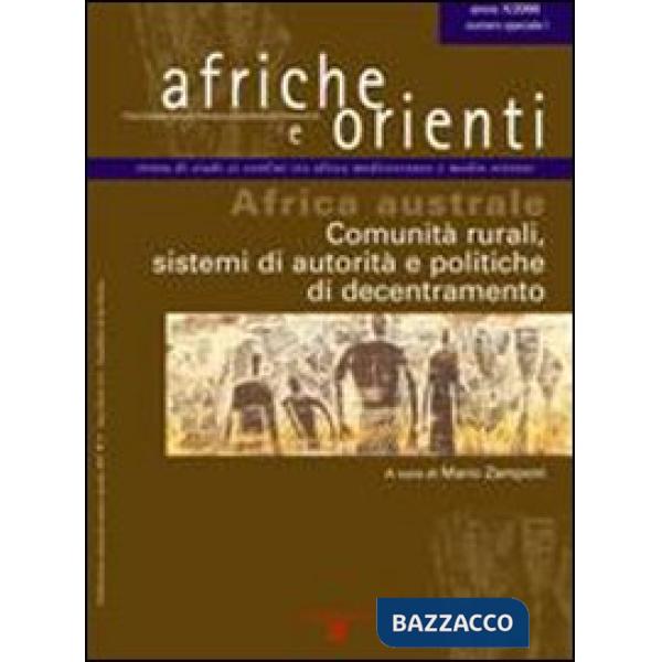 Afriche e Orienti (2008). Africa australe. Comunità rurali, sistemi di autorità e politiche di decentramento
