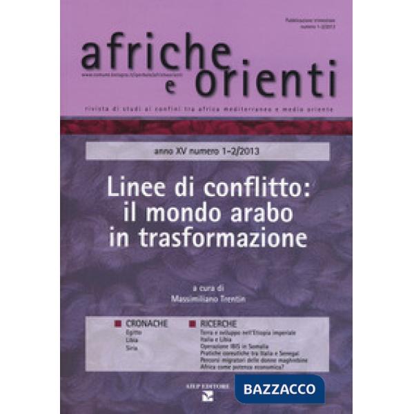 Afriche e Orienti (2013) vol. 1-2. Linee di conflitto: il mondo arabo in trasformazione