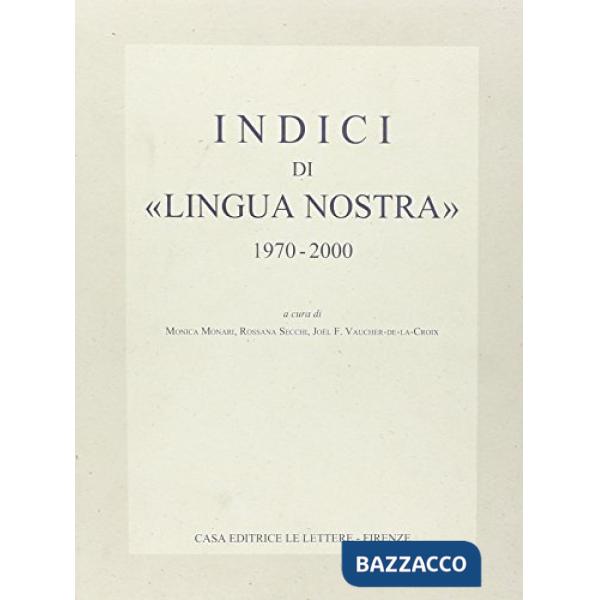 Indici di lingua nostra (1970-2000)