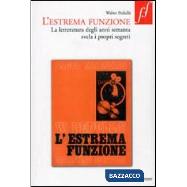 Estrema funzione. La letteratura degli anni Settanta svela i propri segreti (L')