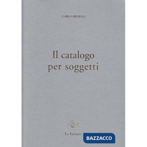 Catalogo per soggetti (Il)