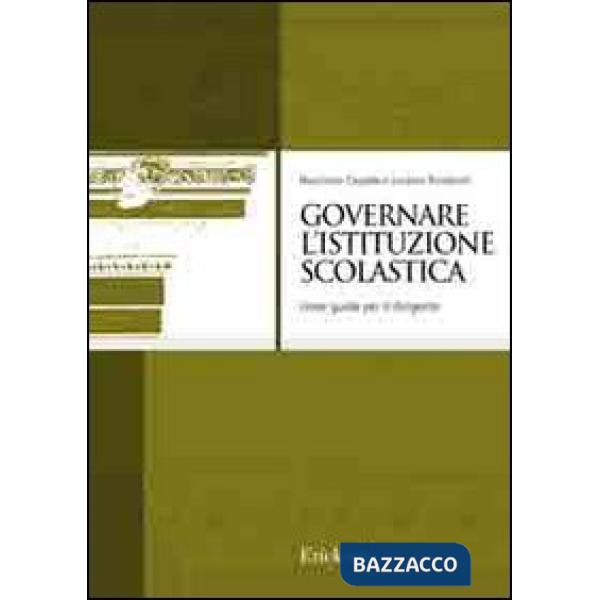 Governare l'istituzione scolastica. Linee guida per il dirigente