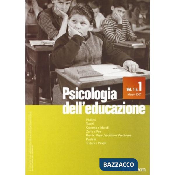 Psicologia dell'educazione (2007). Vol. 1