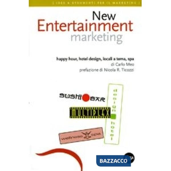 New entertainment marketing. Happy hour, hotel design, locali a tema, spa