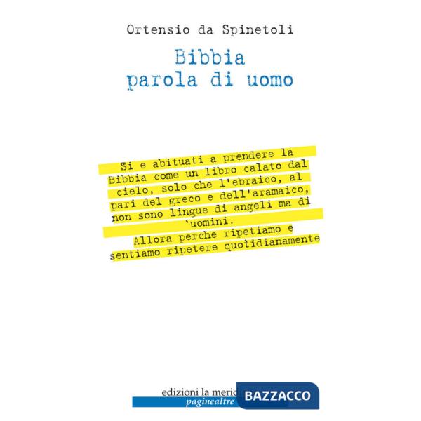 Bibbia parola di uomo
