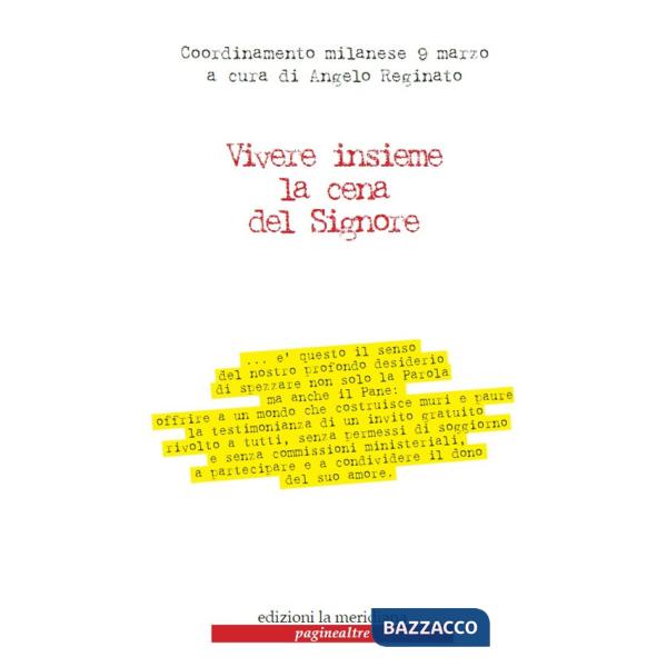 Vivere insieme la cena del Signore