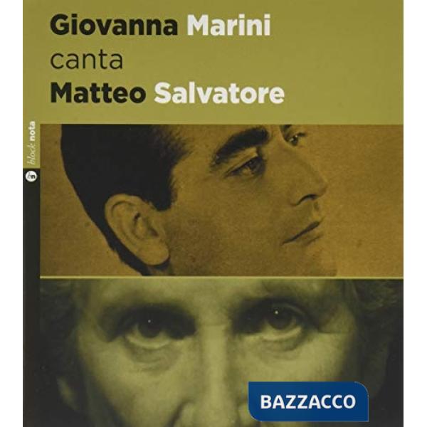 Giovanna Marini canta Matteo Salvatore. Con CD-Audio