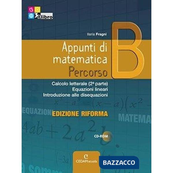 APPUNTI MATEMATICA EDIZIONE RIFORMA B EB