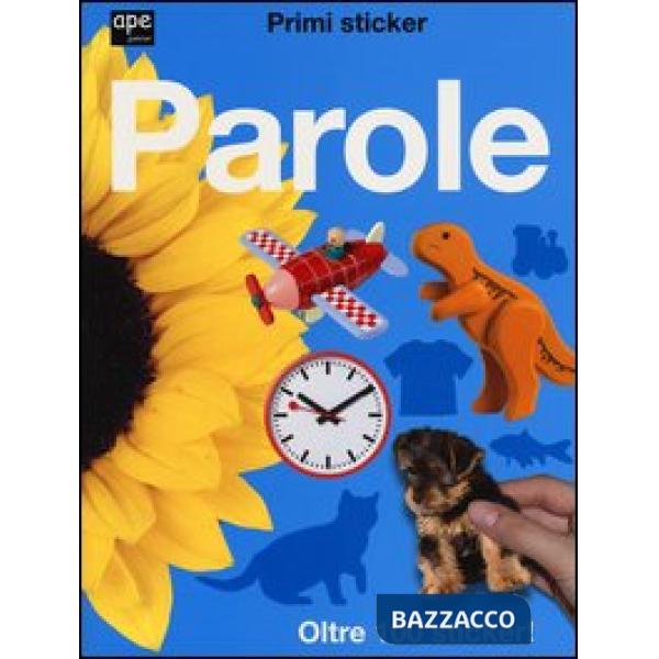 Parole. Primi sticker. Con adesivi