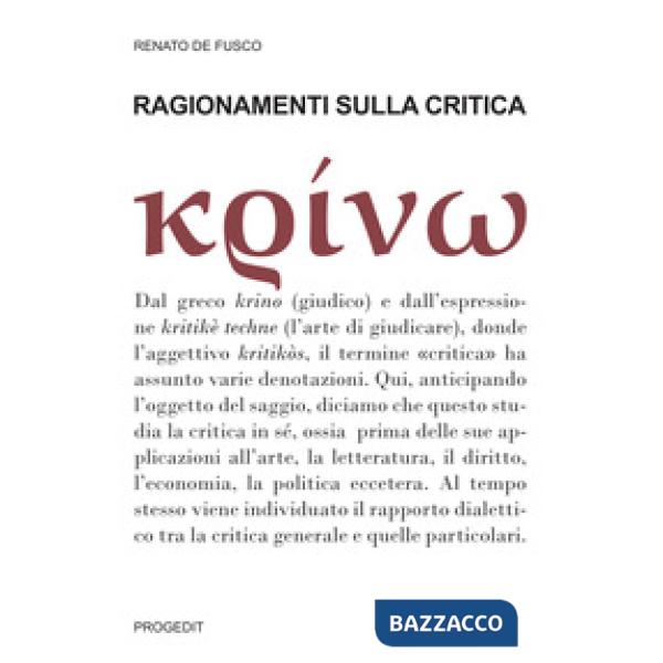 Ragionamenti sulla critica