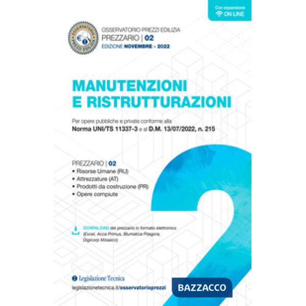 Osservatorio prezzi edilizia. Prezzario manutenzioni e ristrutturazioni