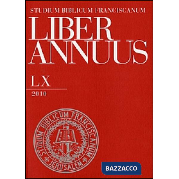 Liber annuus 2010. Ediz. italiana, inglese e tedesca