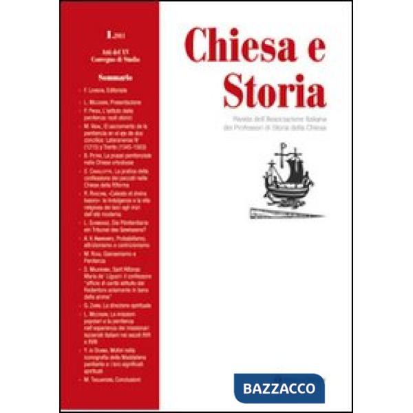 Chiesa e storia. Rivista dell'Associazione Italiana dei Professori di Storia della Chiesa. Vol. 1