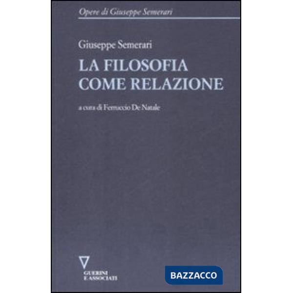 Filosofia come relazione (La)