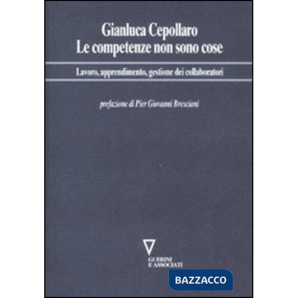 Competenze non sono cose. Lavoro, apprendimento, gestione dei collaboratori (Le)