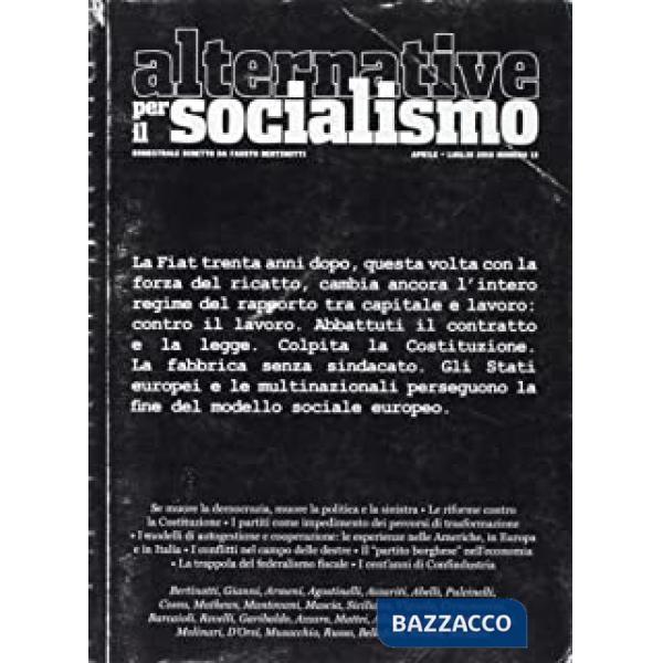 Alternative per il socialismo (2010). Vol. 13
