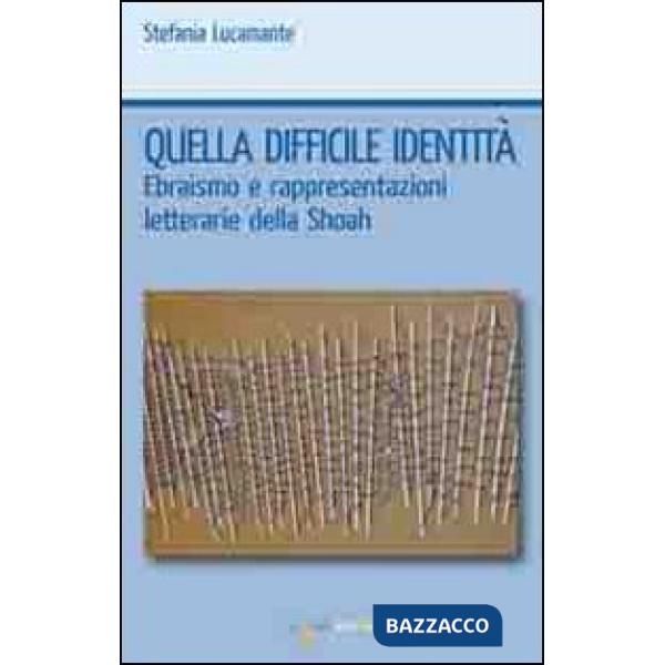 Quella difficile identità. Ebraismo e rappresentazioni letterarie della Shoah