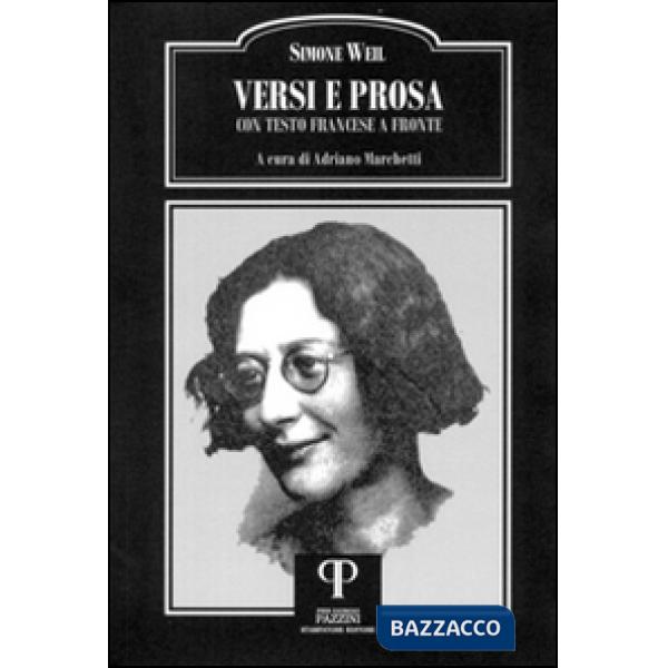 Versi e prosa. Testo francese a fronte