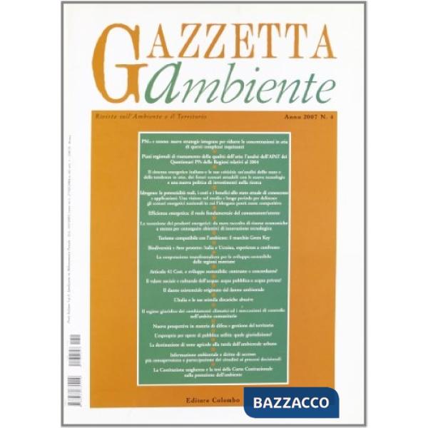 Gazzetta ambiente (2007). Vol. 4