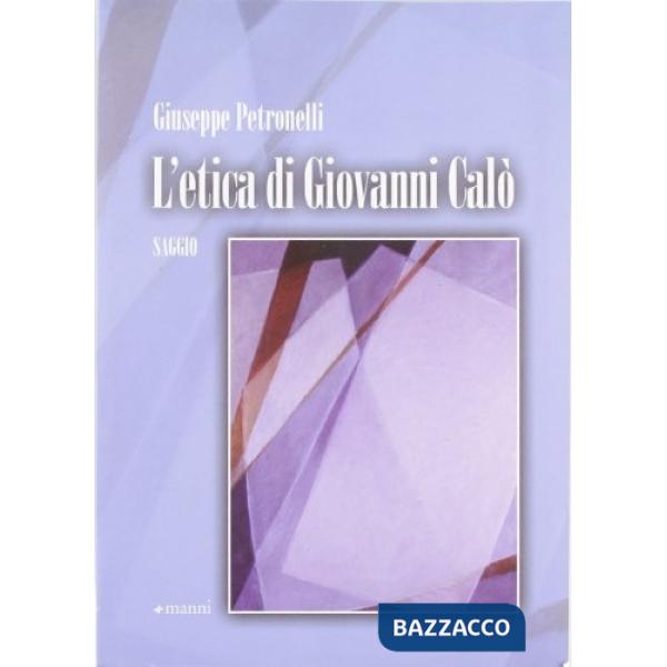 Etica di Giovanni Calò (L')