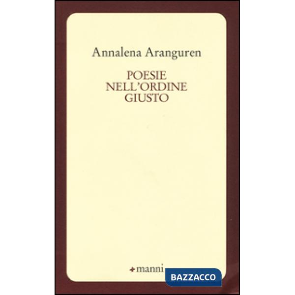 Poesie nell'ordine giusto