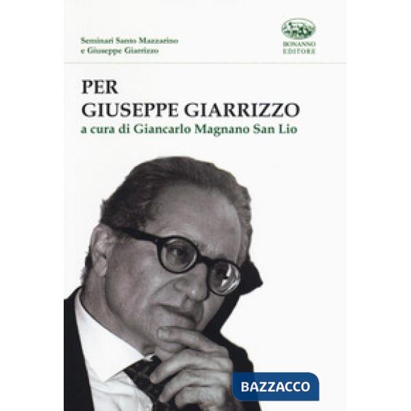 Per Giuseppe Giarrizzo
