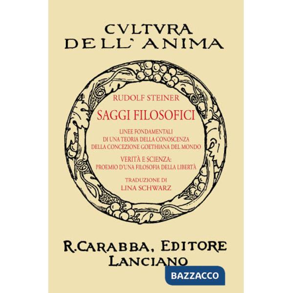 Saggi filosofici (rist. anast. 1932). Ediz. in facsimile