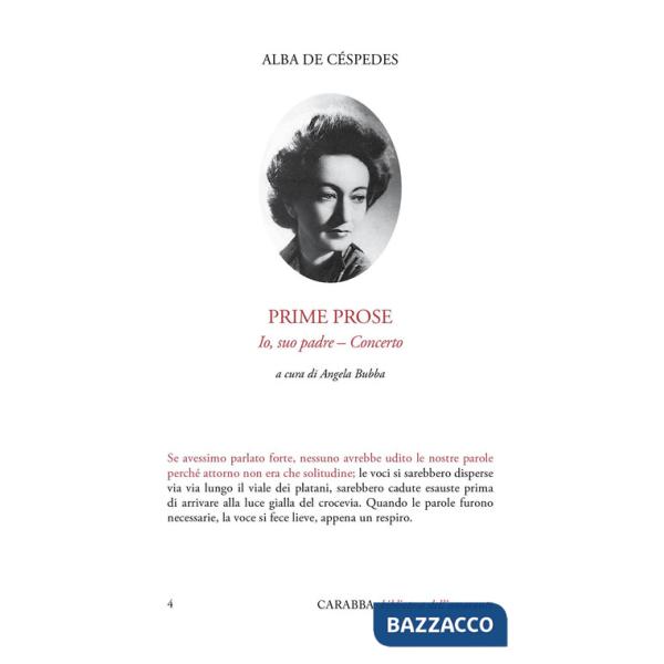 Prime prose. Io, suo padre-Concerto