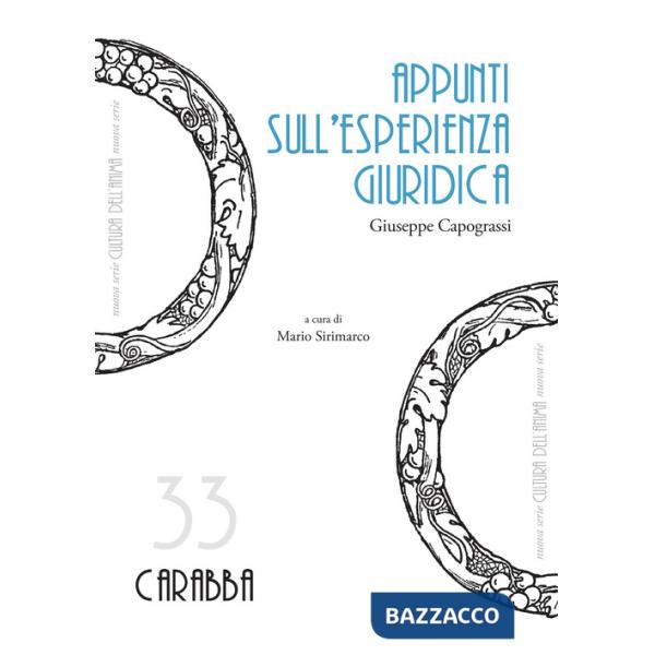 Appunti sull'esperienza giuridica