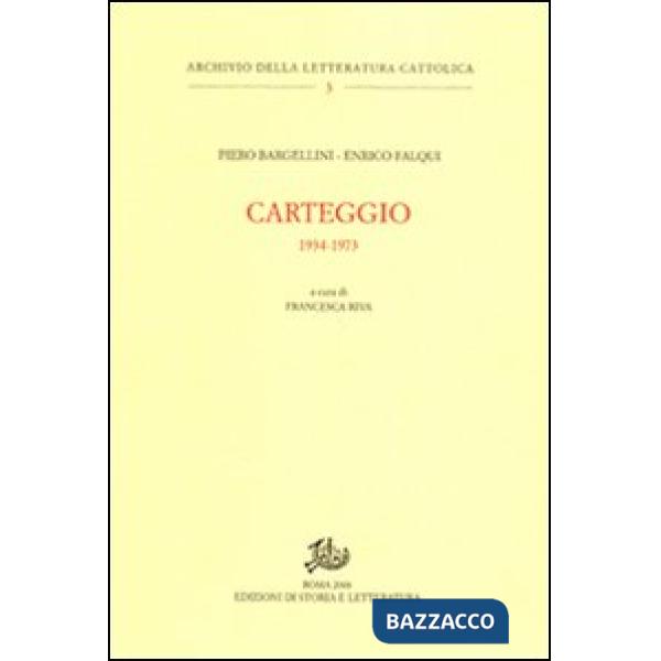 Carteggio 1934-1973