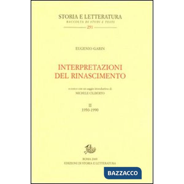 Interpretazioni del Rinascimento (1950-1990). Vol. 2