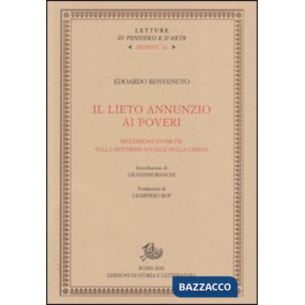 Lieto annunzio ai poveri. Riflessioni storiche sulla dottrina sociale della Chie