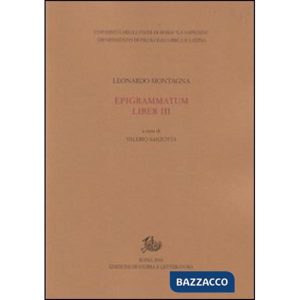 Epigrammatum liber III