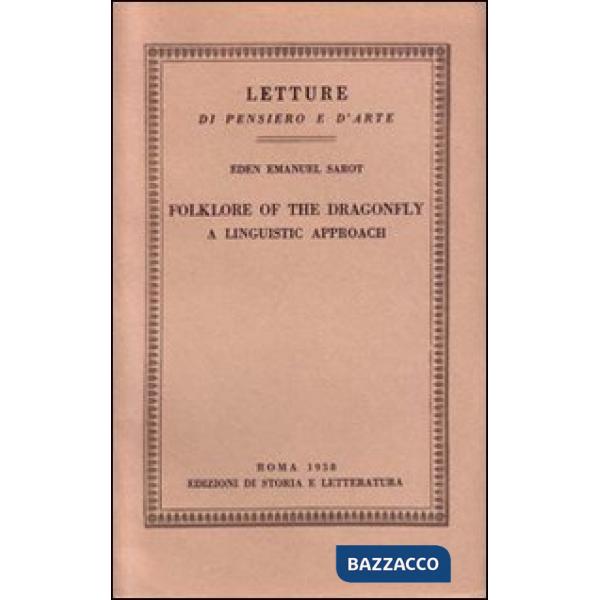Folklore of the Dragonfly. A linguistic approach