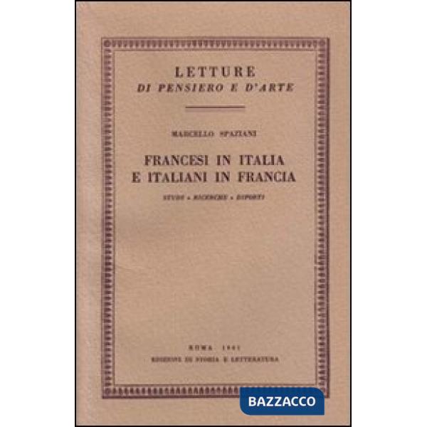 Francesi in Italia e italiani in Francia