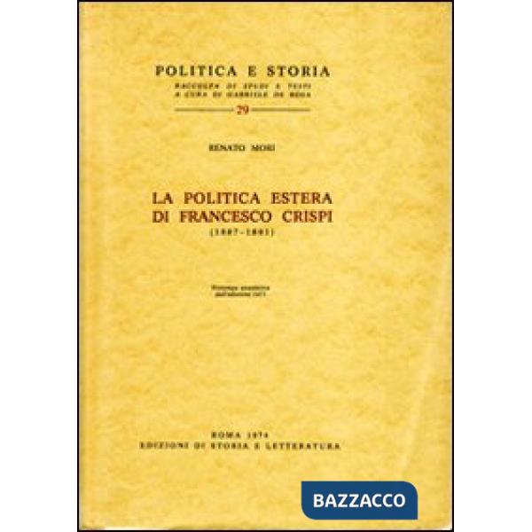 Politica estera di Francesco Crispi (1887-1891) (La)