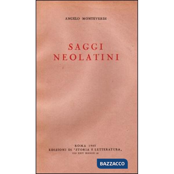 Saggi neolatini