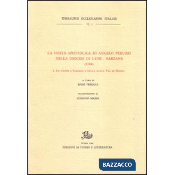 Visita pastorale di Angelo Peruzzi nella diocesi di Luni-Sarzana (1584) (La). Vo