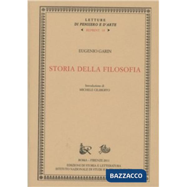 Storia della filosofia