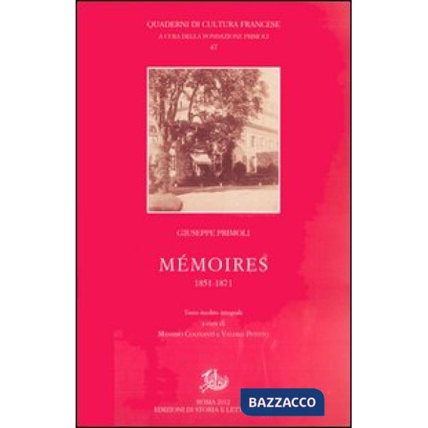 Mémoires (1851-1871)