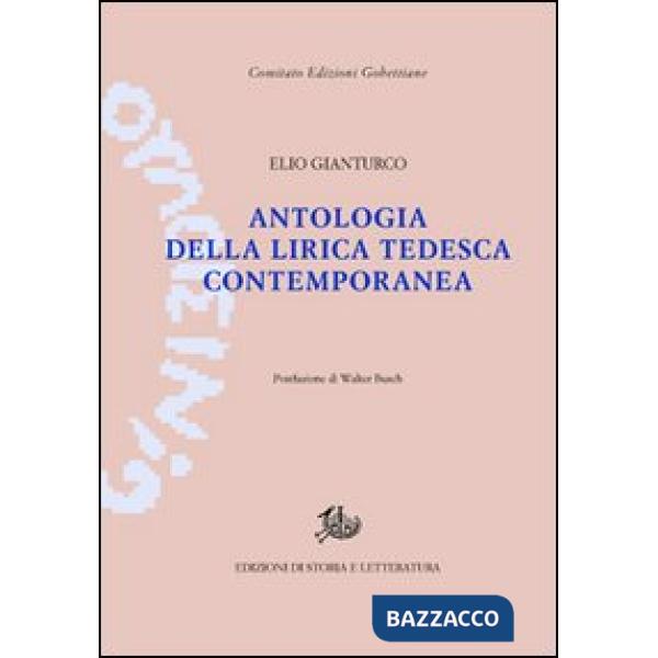 Antologia della lirica tedesca contemporanea