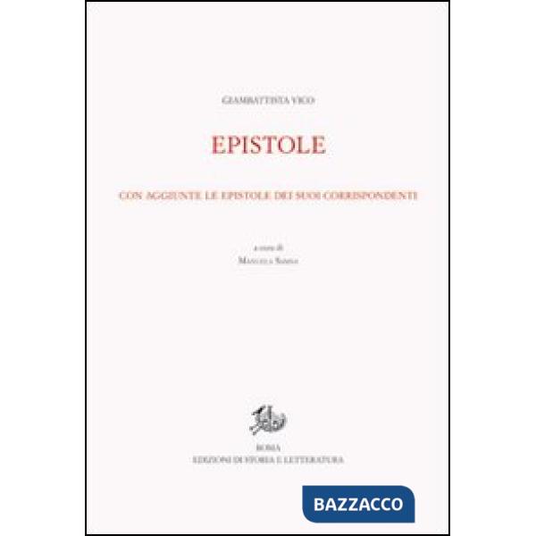 Opere di Giambattista Vico. Vol. 11/1: Epistole