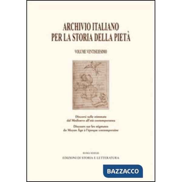 Archivio italiano per la storia della pietà. Vol. 26