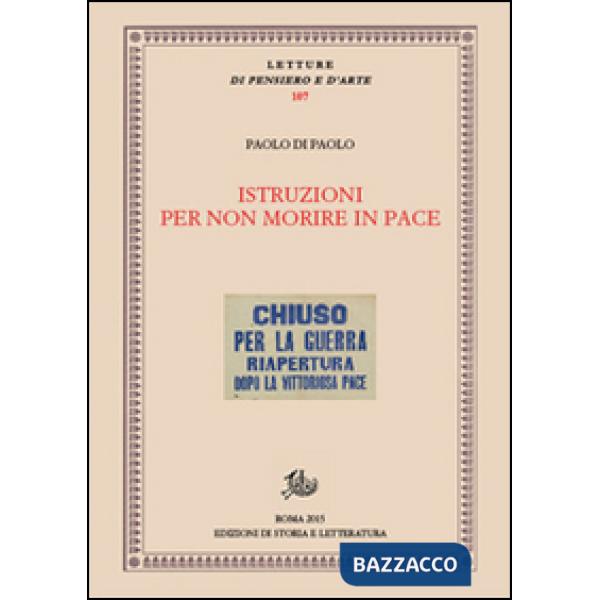 Istruzioni per non morire in pace. Patrimoni, rivoluzioni, teatro
