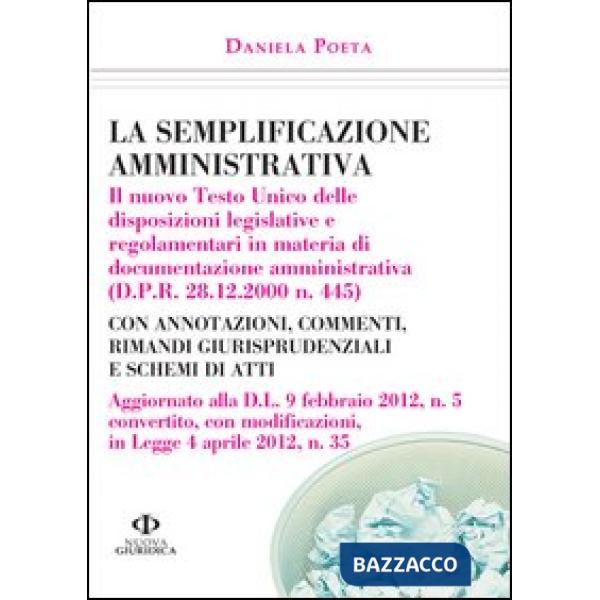 Semplificazione amministrativa (La)
