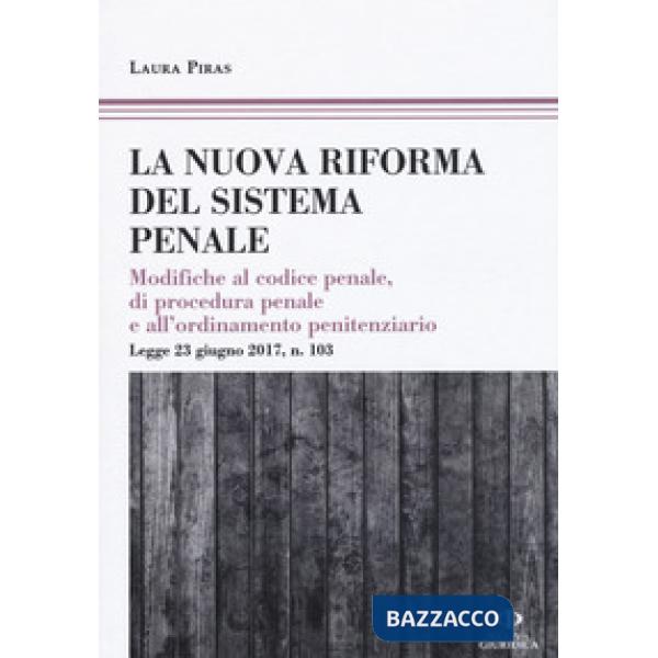Riforma del processo penale. Modifiche al codice penale, di procedura penale e all'ordinamento penitenziario. Legge 23 giugno 20