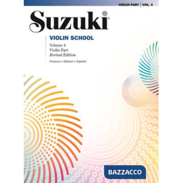 Suzuki violin school. Ediz. italiana, francese e spagnola. Vol. 4